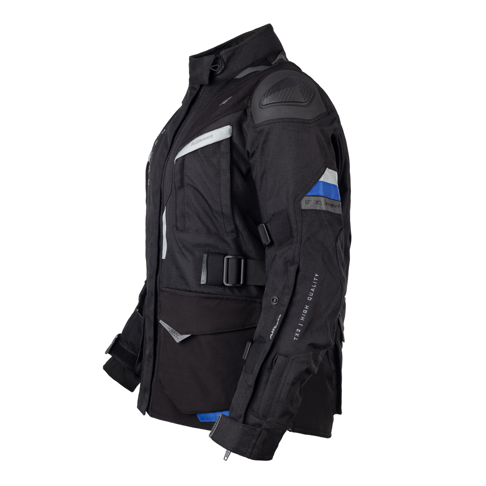 Jaqueta Texx Nomade Ld Fem Pret Azul Verm L - Imagem 3